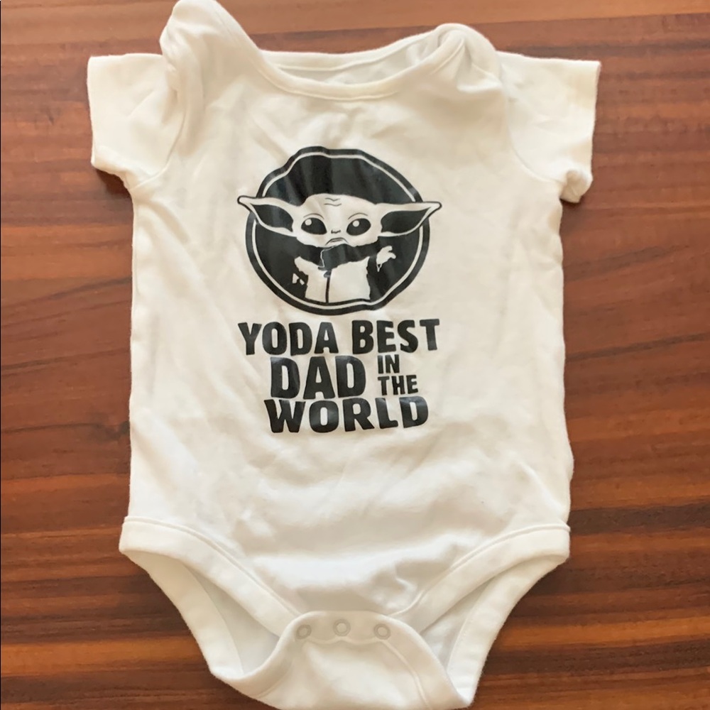 *SOLD* 🩵 3-6 Month Baby Yoda Onesie